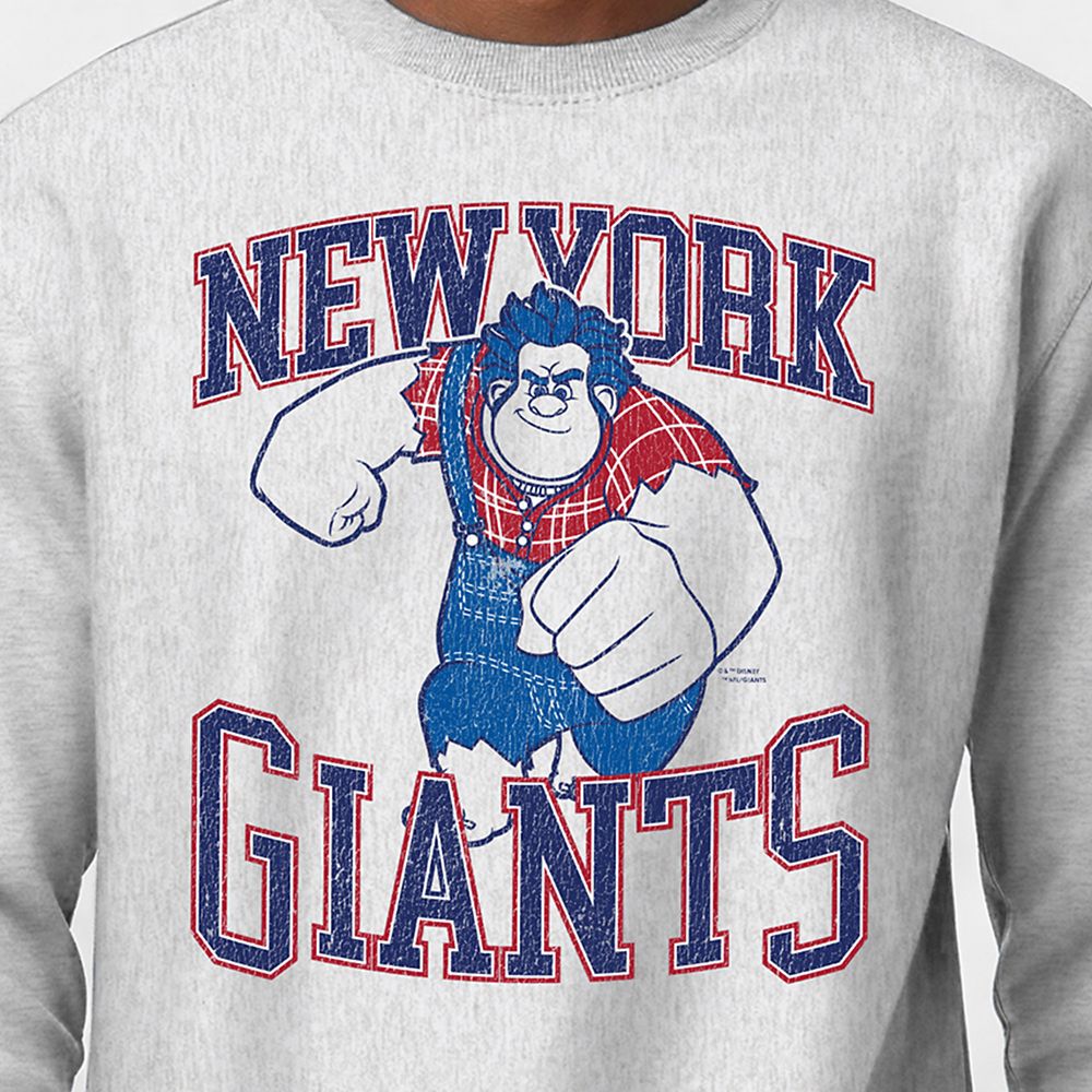 Wreck-It Ralph &ndash; New York Giants Pullover Sweatshirt for Adults &ndash; Disney | Champion NFL