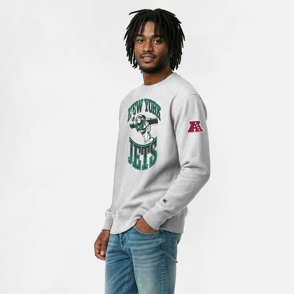Buzz Lightyear &ndash; New York Jets Pullover Sweatshirt for Adults &ndash; Disney | Champion NFL