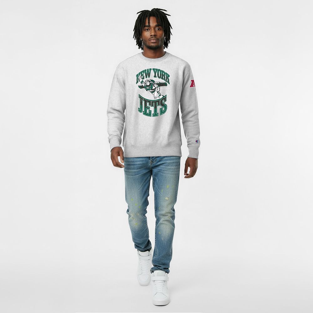 Buzz Lightyear &ndash; New York Jets Pullover Sweatshirt for Adults &ndash; Disney | Champion NFL