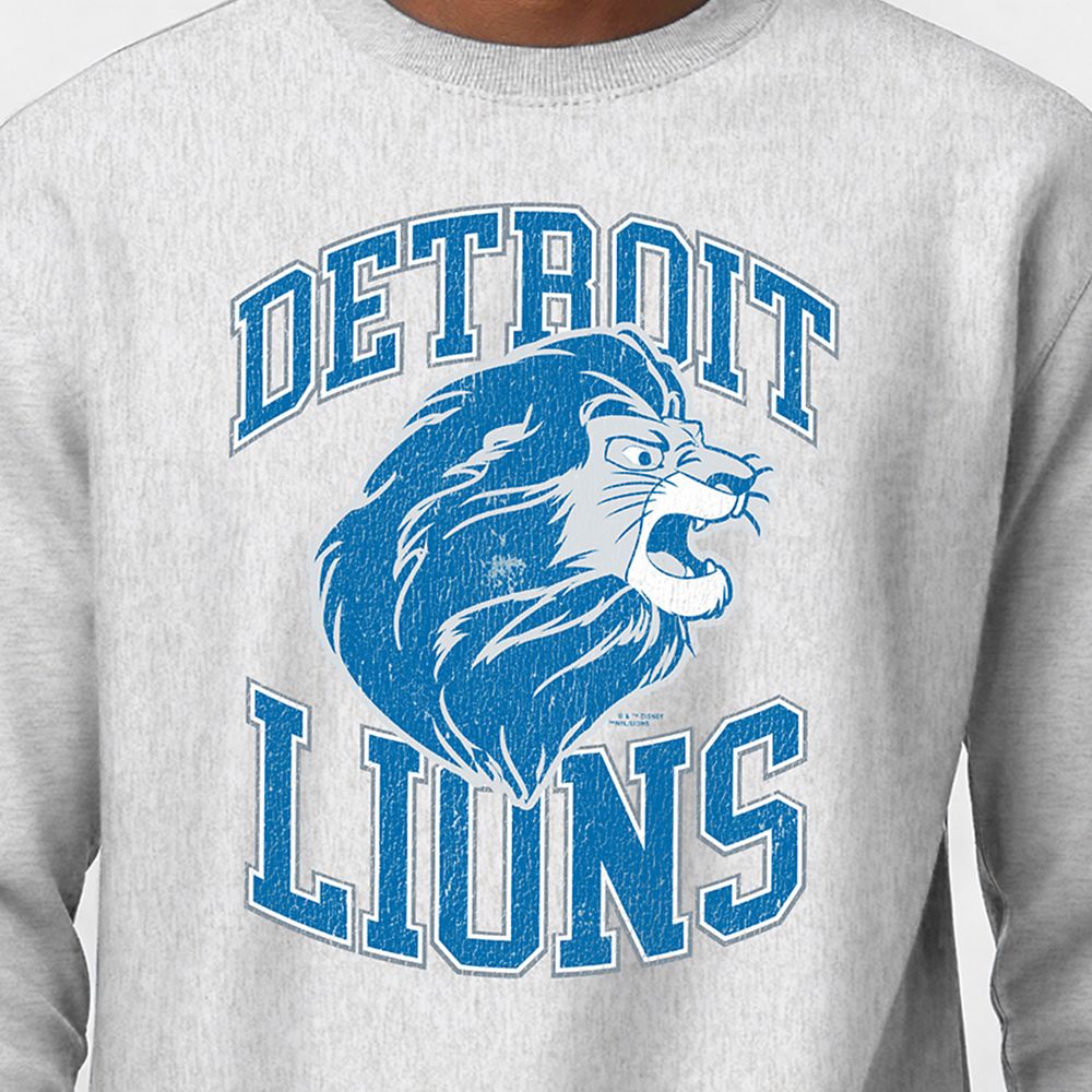 Simba &ndash; Detroit Lions Pullover Sweatshirt for Adults &ndash; Disney | Champion NFL