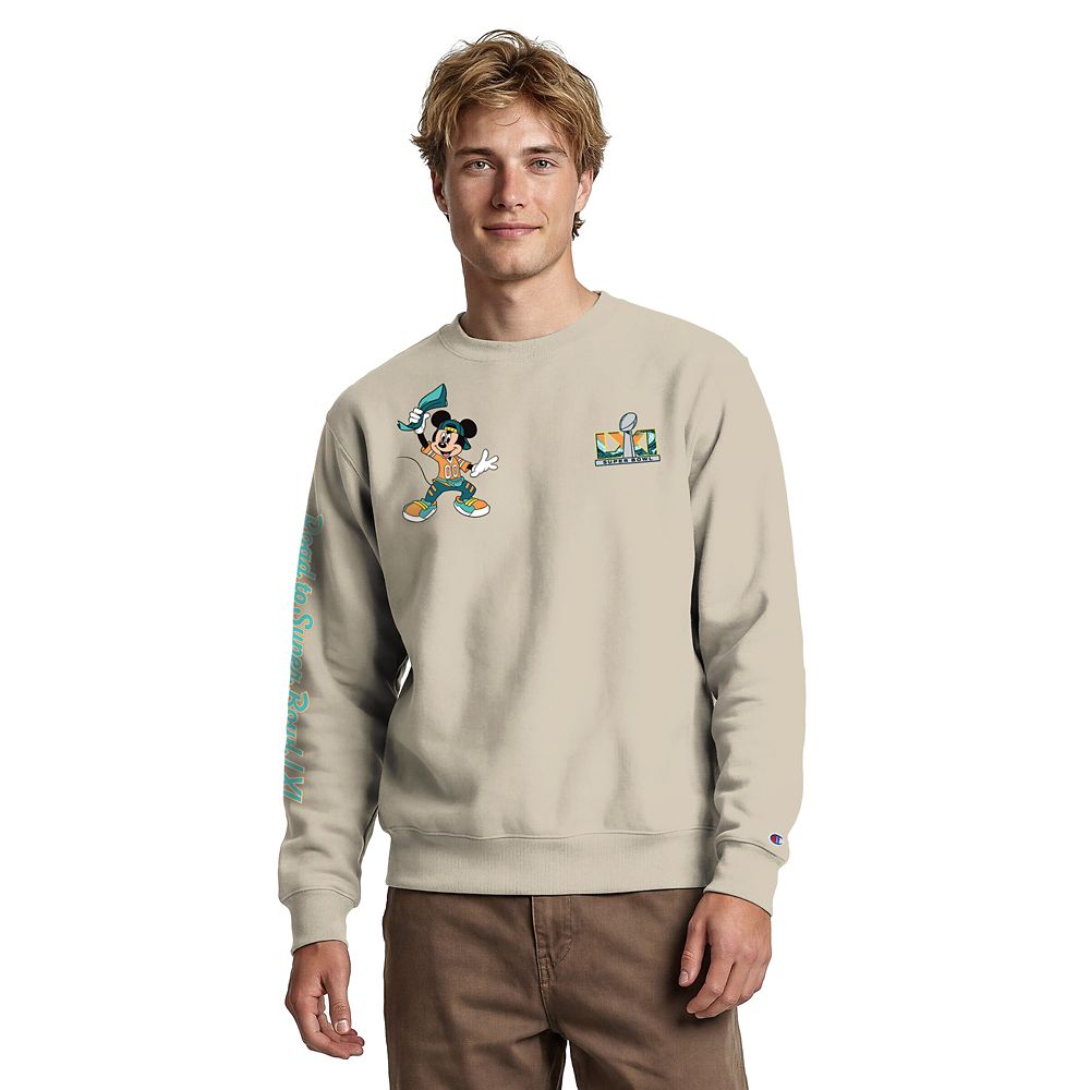 Mickey Mouse and Friends Road to Super Bowl LXI Pullover Sweatshirt for Adults by Champion