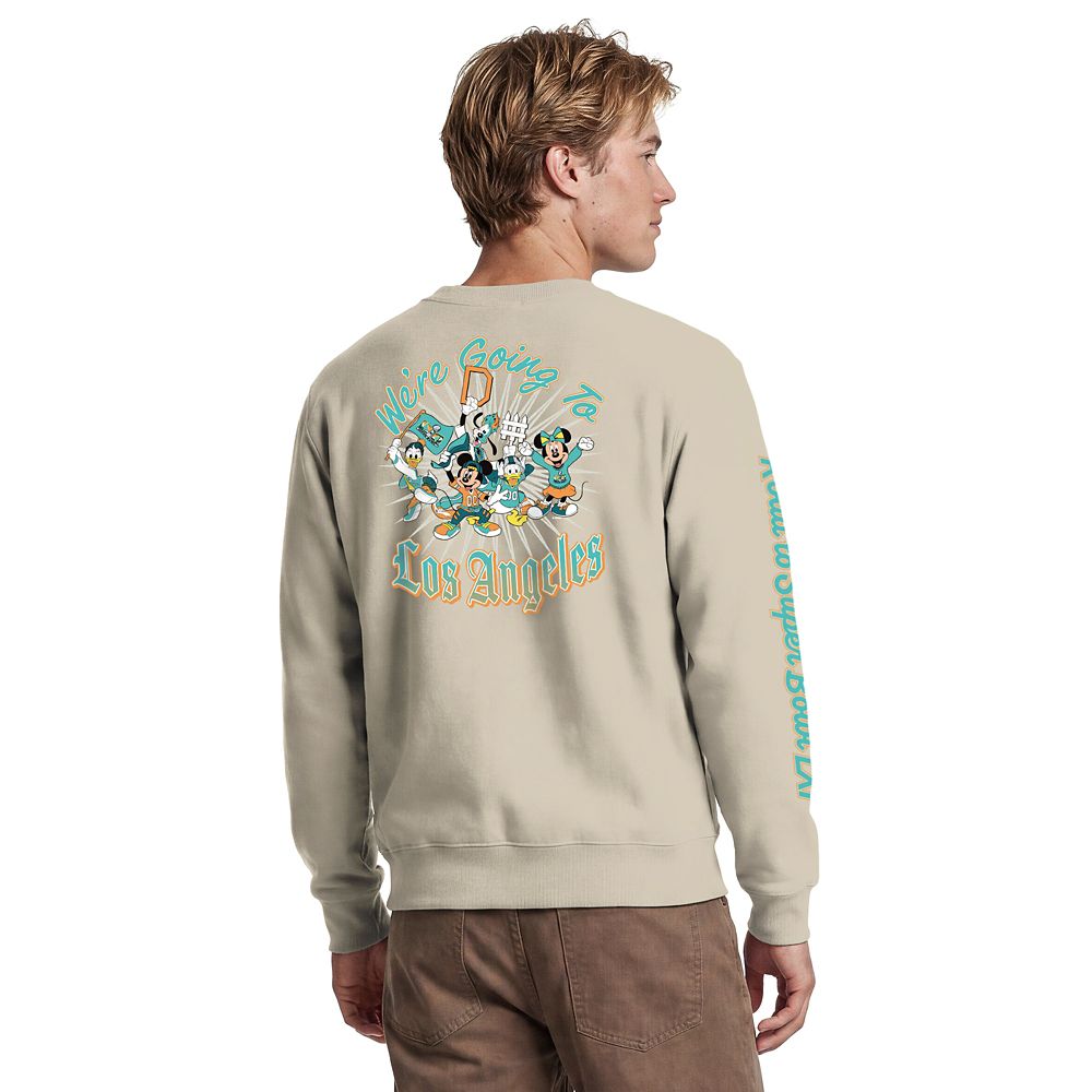 Mickey Mouse and Friends Road to Super Bowl LXI Pullover Sweatshirt for Adults by Champion