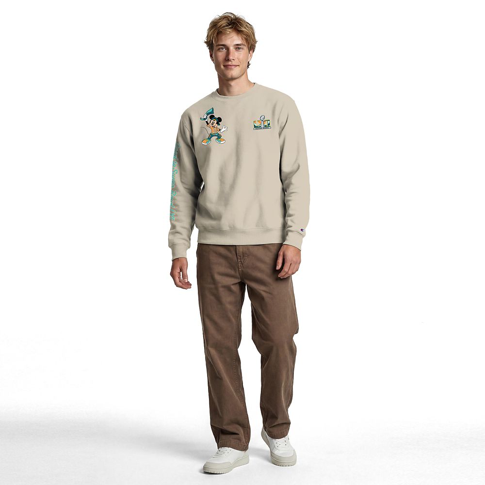Mickey Mouse and Friends Road to Super Bowl LXI Pullover Sweatshirt for Adults by Champion