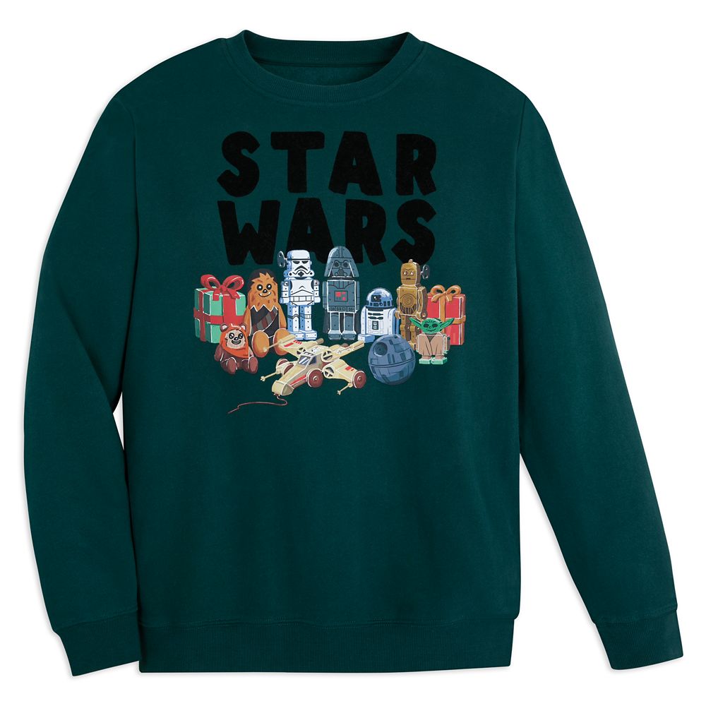 Star Wars Holiday Pullover Sweatshirt for Adults Disney Store