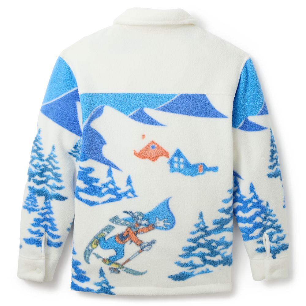 Mickey Mouse and Friends Winter Scenic Polar Fleece Shacket for