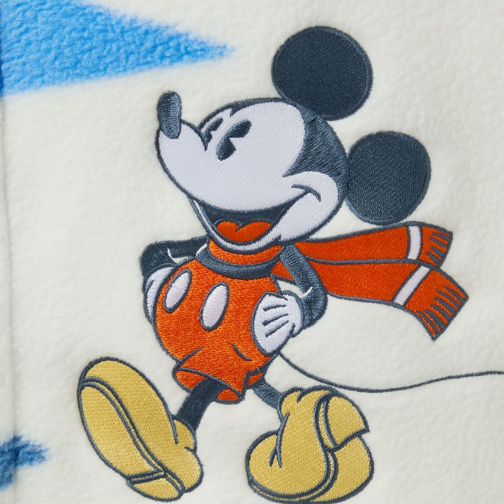 Mickey Mouse and Friends Winter Scenic Polar Fleece Shacket for Adults