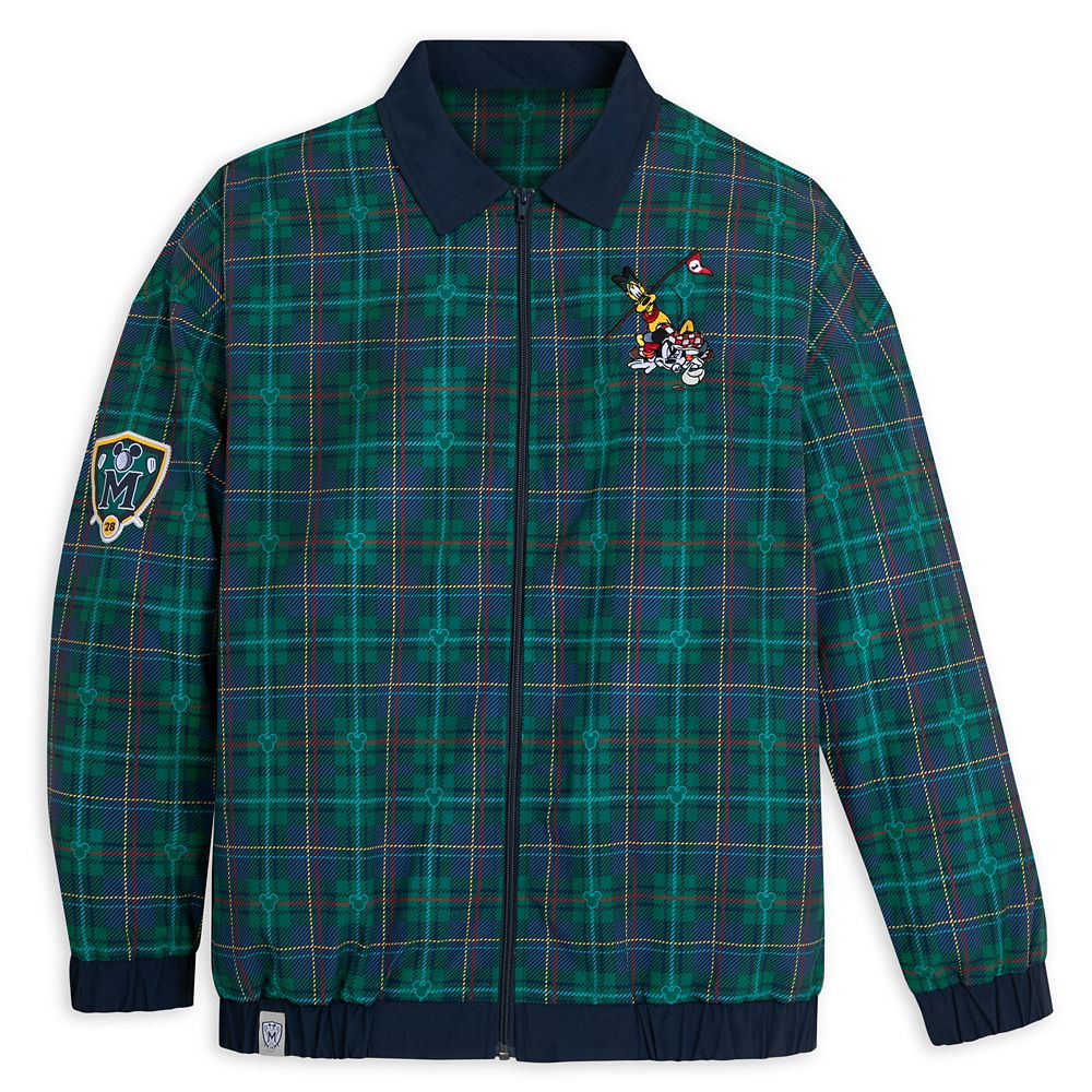 Mickey Mouse and Friends Plaid Golf Zip Jacket for Adults Official shopDisney