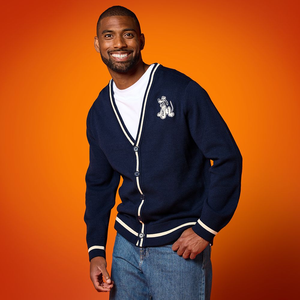 Pluto Cardigan Sweater for Men by Our Universe - 95th Anniversary