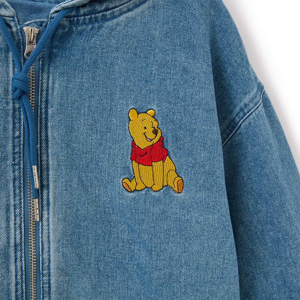 Winnie the Pooh Denim Hooded Jacket for Adults