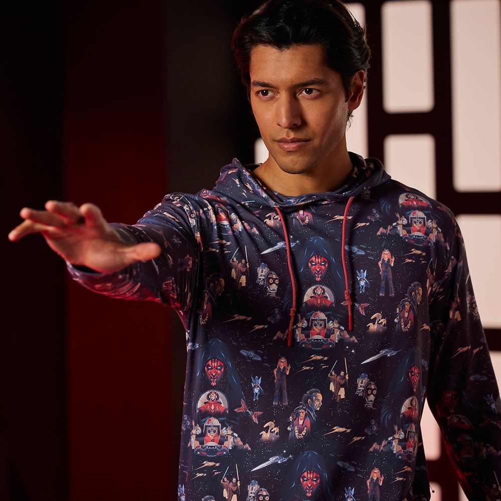 Star Wars Episode 1 Performance Pullover Hoodie for Adults by RSVLTS - The Phantom Menace 25th Anniversary