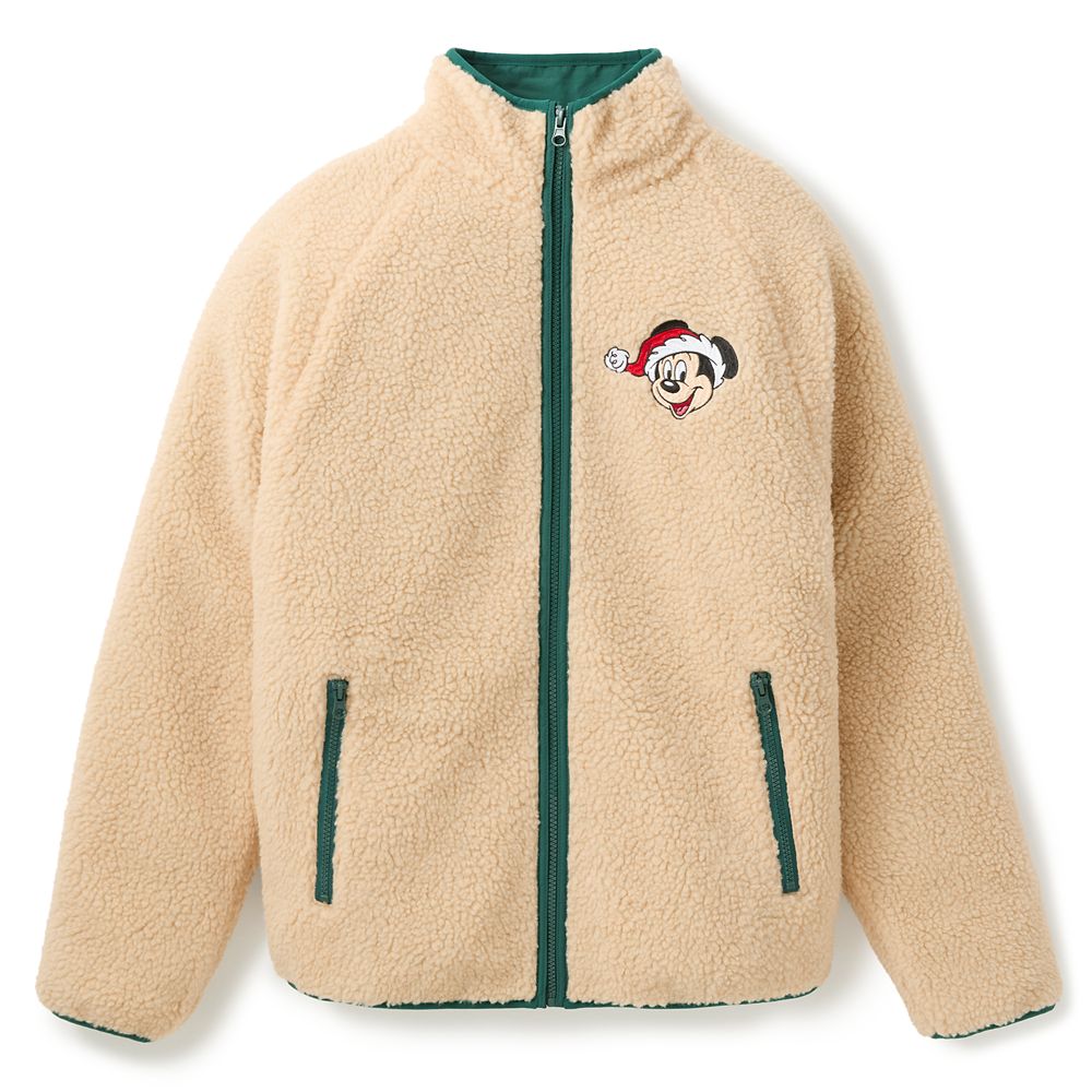 Santa Mickey Mouse Polar Fleece Jacket for Adults Official shopDisney