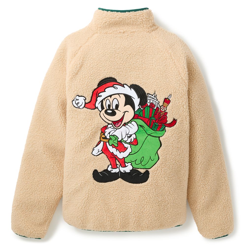 Santa Mickey Mouse Polar Fleece Jacket for Adults