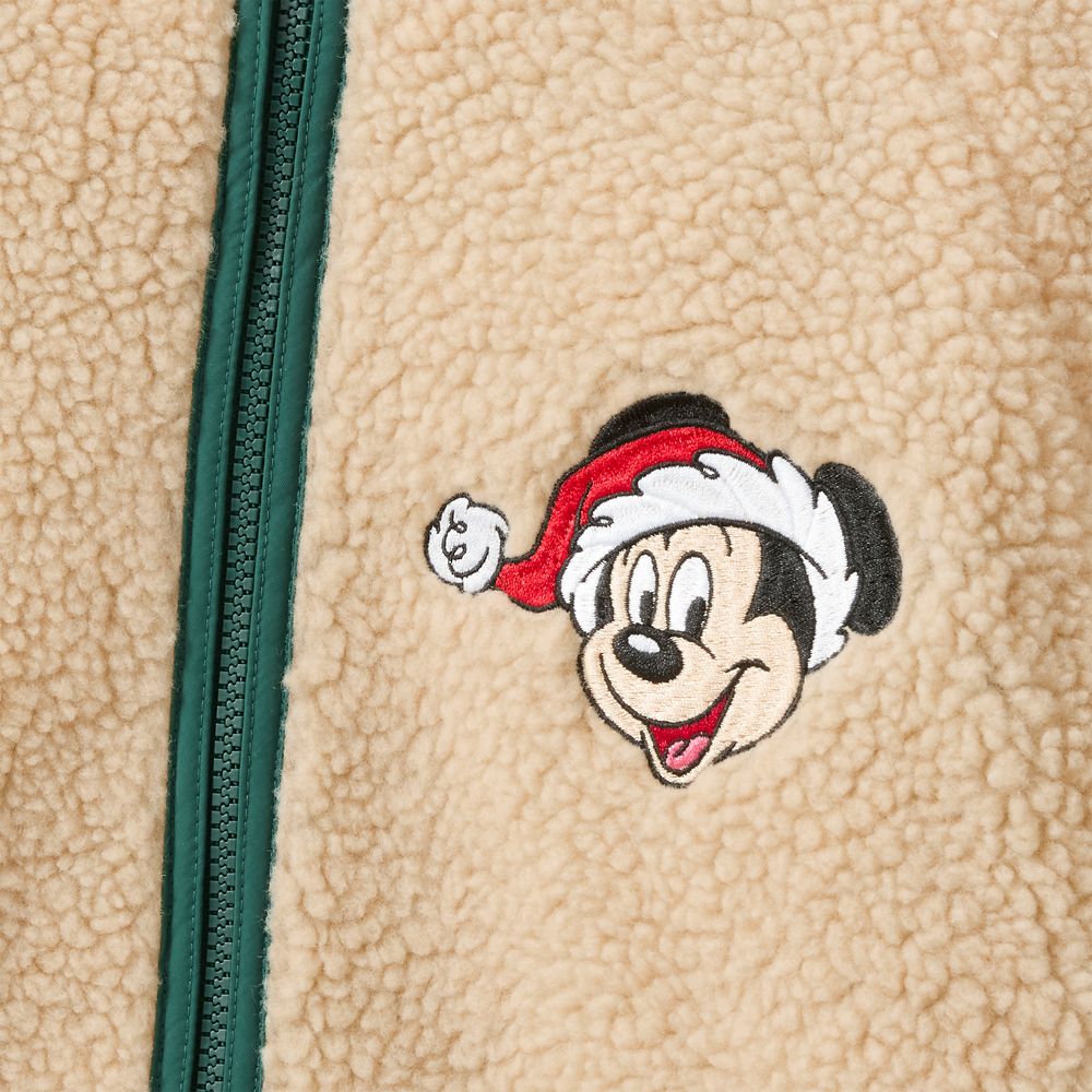 Santa Mickey Mouse Polar Fleece Jacket for Adults