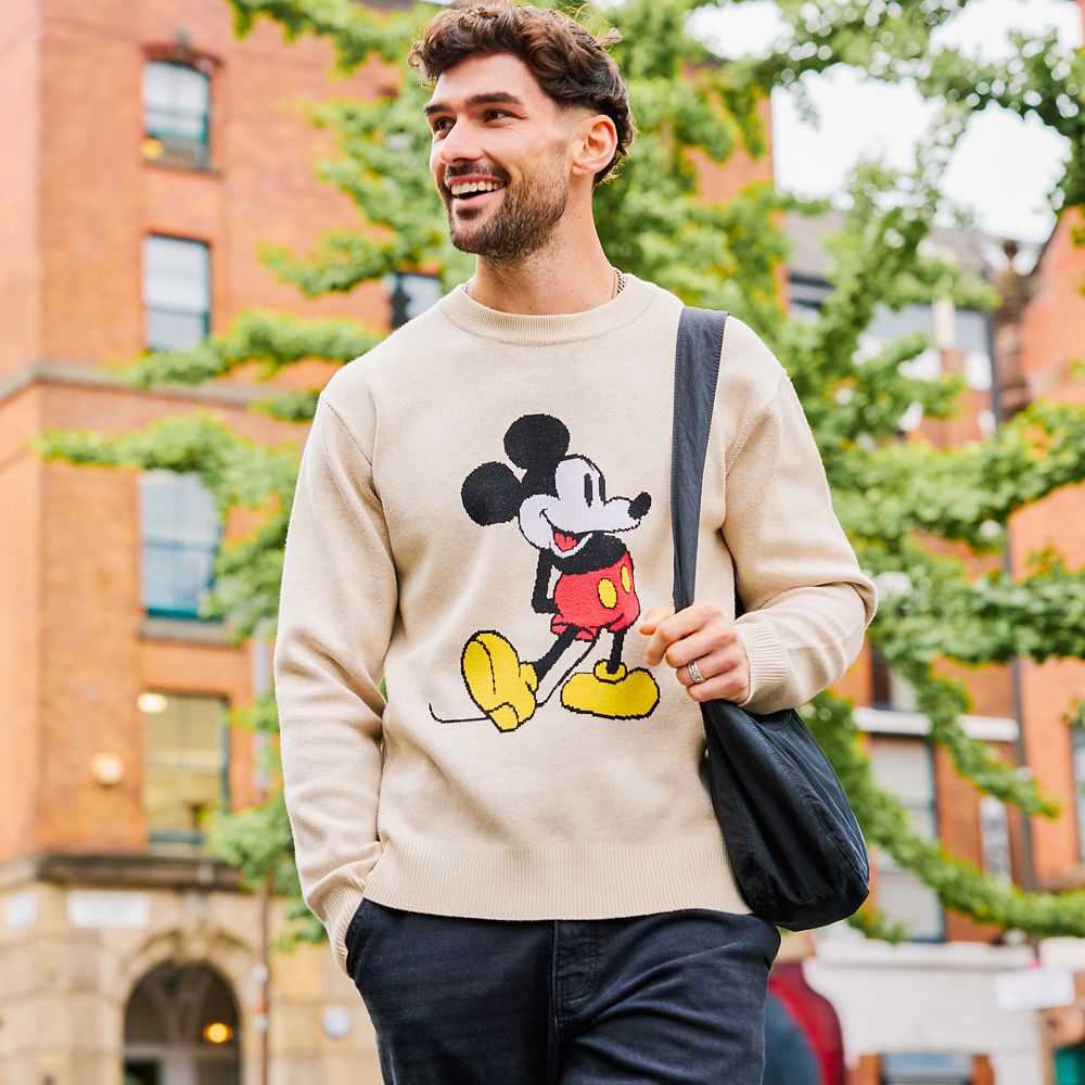 Mickey Mouse Standing Knit Sweater for Adults