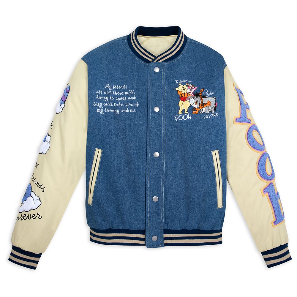 Winnie the Pooh Varsity Jacket for Adults Official shopDisney