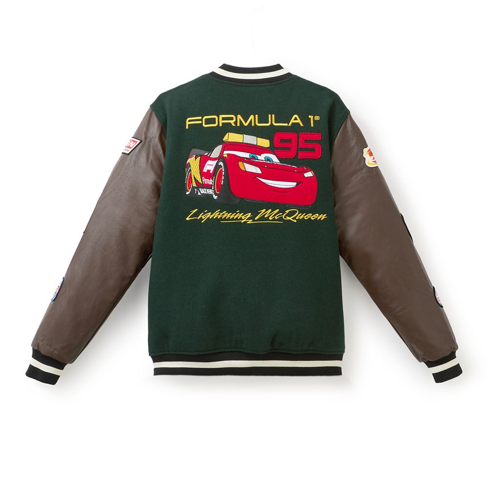 Disney and Pixar's Cars with Formula 1&reg; Lightning McQueen Varsity Jacket for Adults