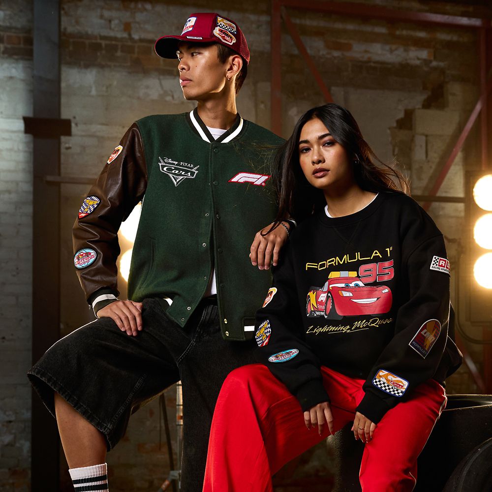 Disney and Pixar's Cars with Formula 1&reg; Lightning McQueen Varsity Jacket for Adults