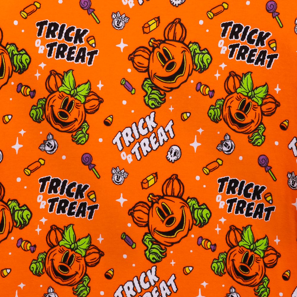 Mickey and Minnie Mouse Jack-o'-Lantern Halloween Lounge Pants for Adults