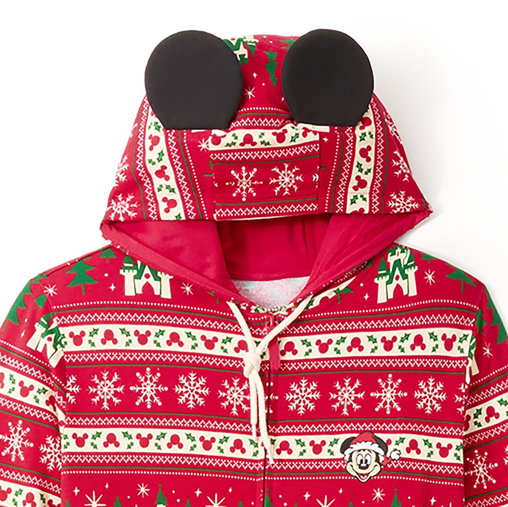 Mickey Mouse Icon Holiday One-Piece Pajama for Adults