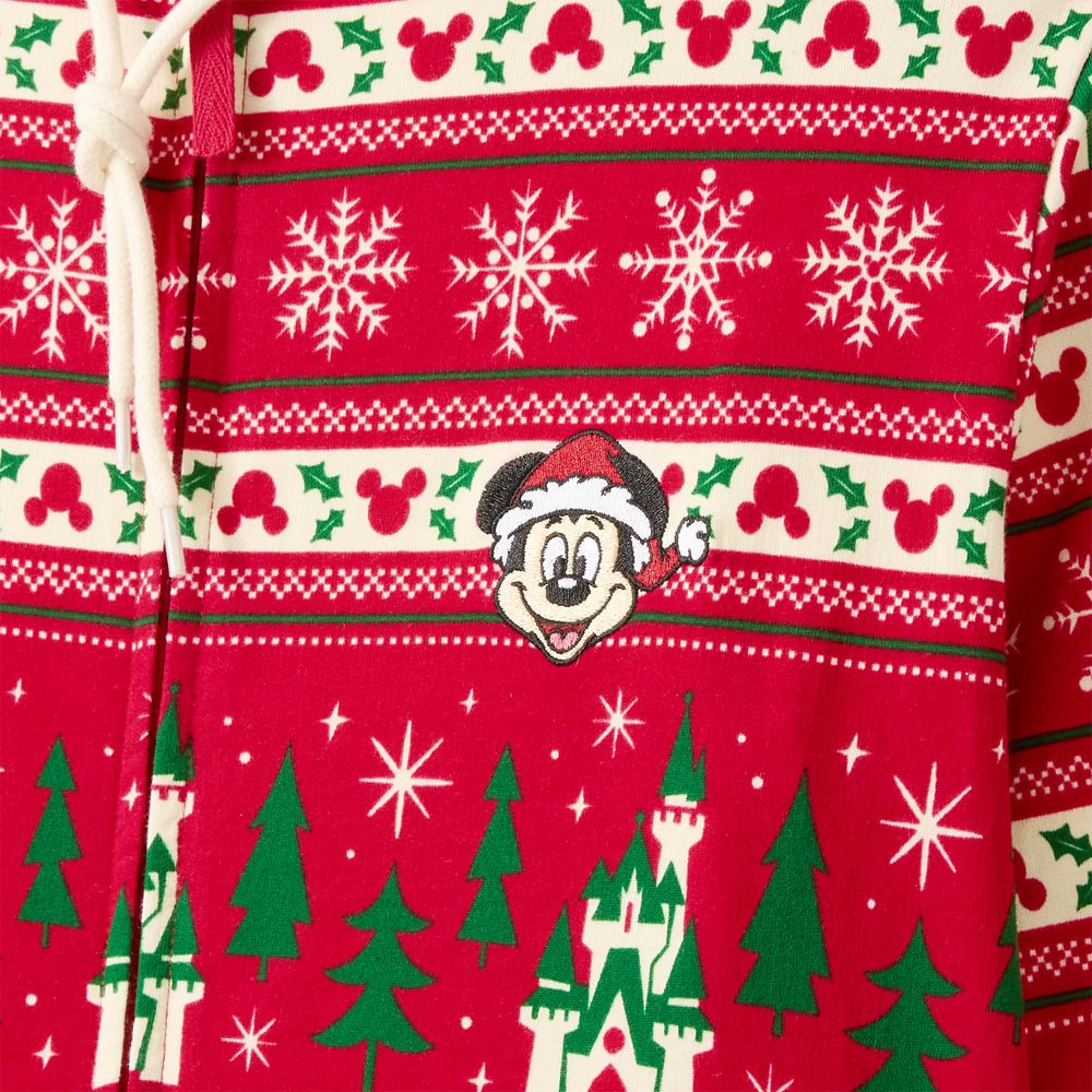 Mickey Mouse Icon Holiday One-Piece Pajama for Adults