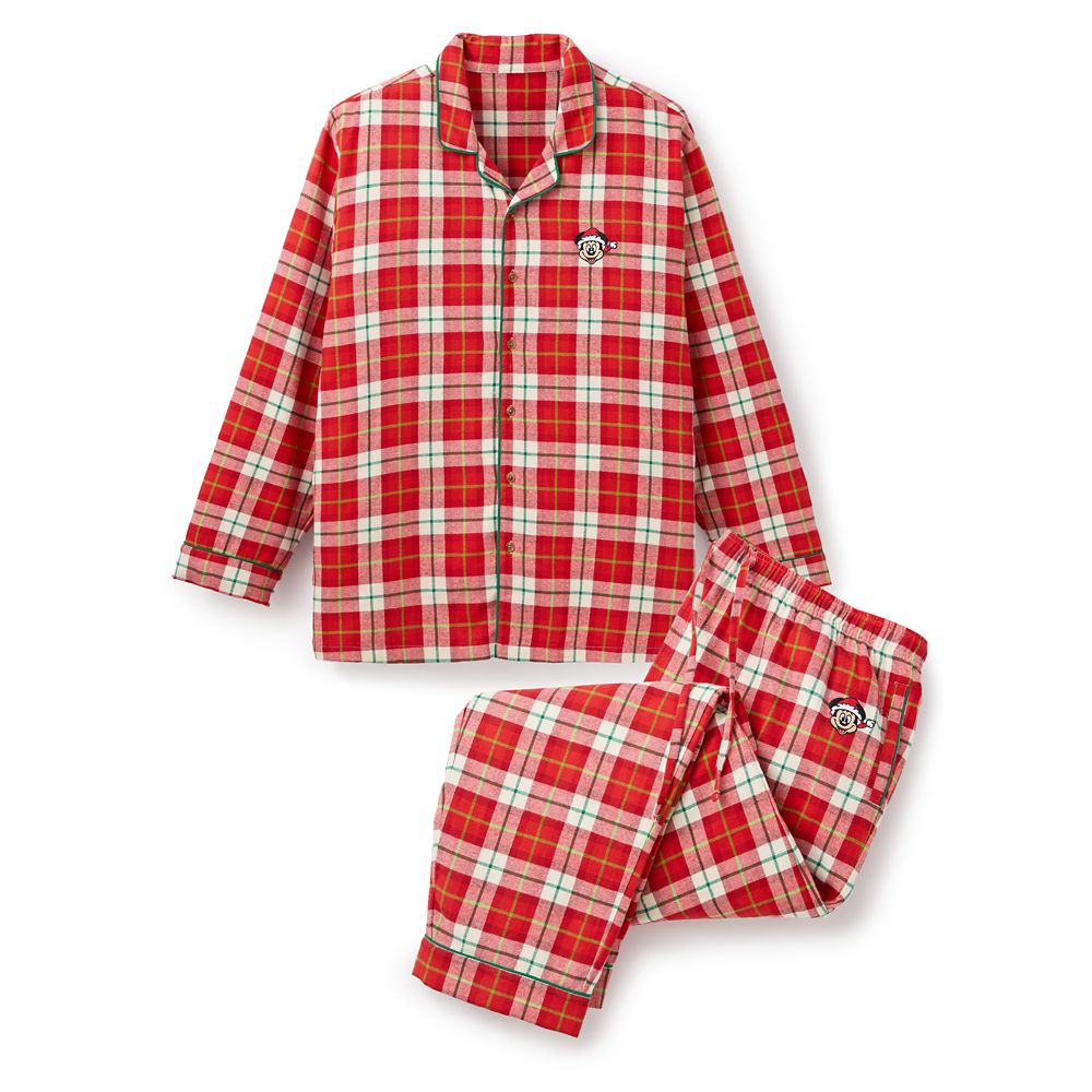 Santa Mickey Mouse Plaid Holiday Sleep Set for Men Official shopDisney