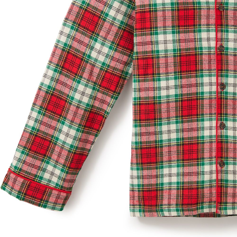 Santa Mickey Mouse Plaid Holiday Sleep Set for Adults