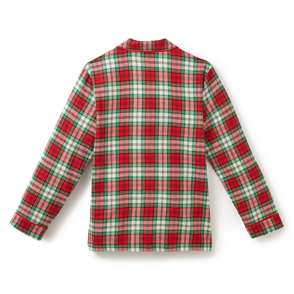 Santa Mickey Mouse Plaid Holiday Sleep Set for Adults