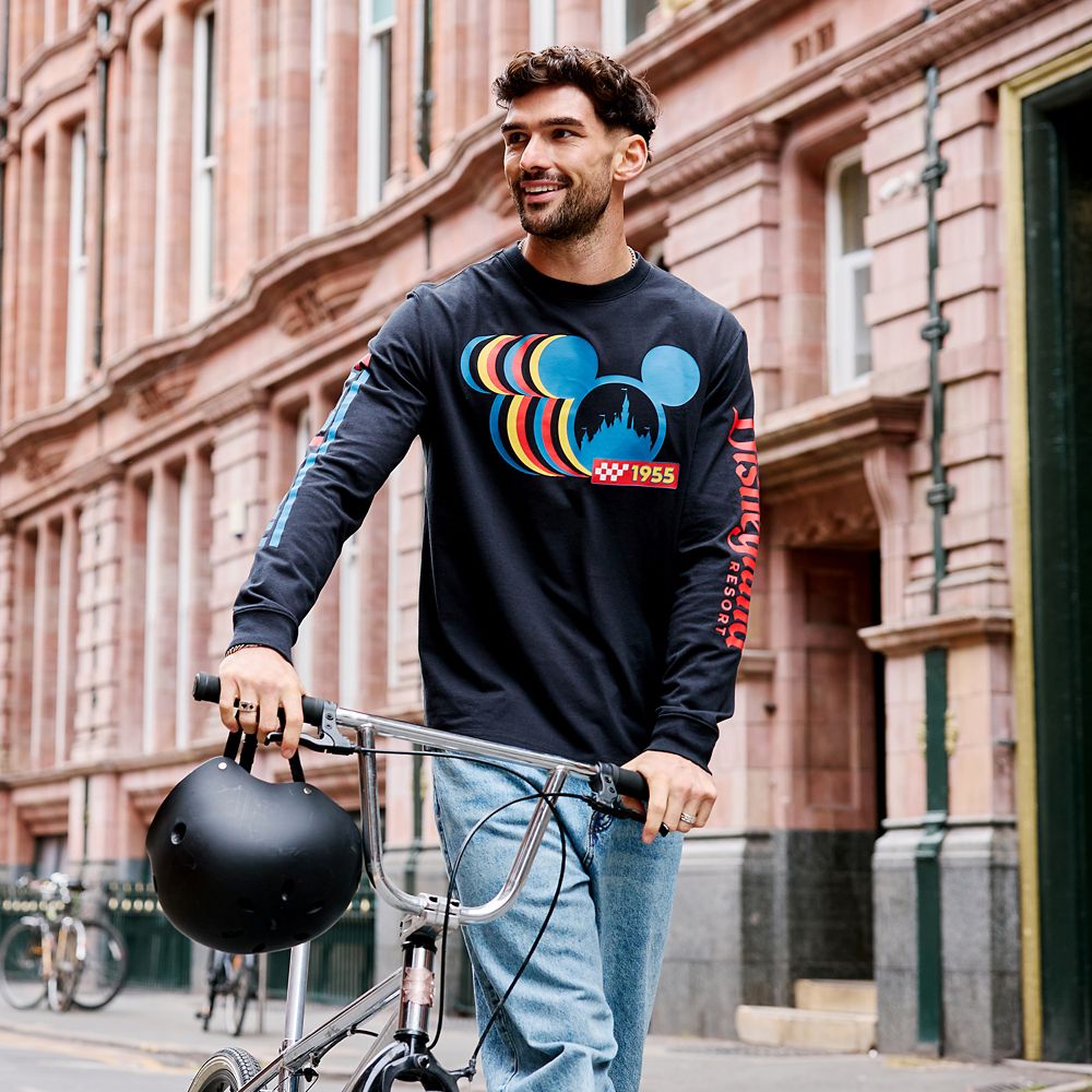 Disneyland Long Sleeve Racing T-Shirt for Men