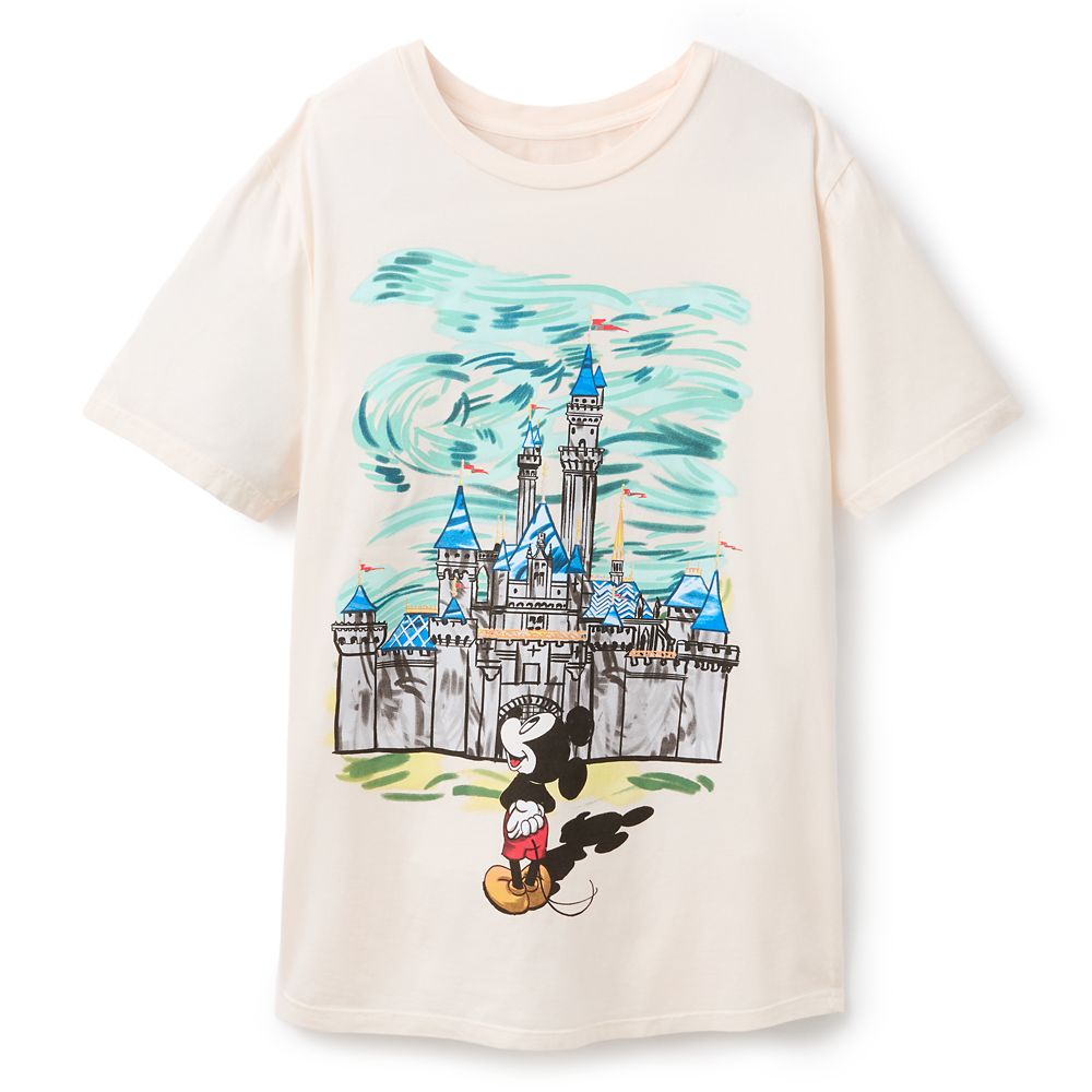 Mickey Mouse and Sleeping Beauty Castle T-Shirt for Adults Disneyland