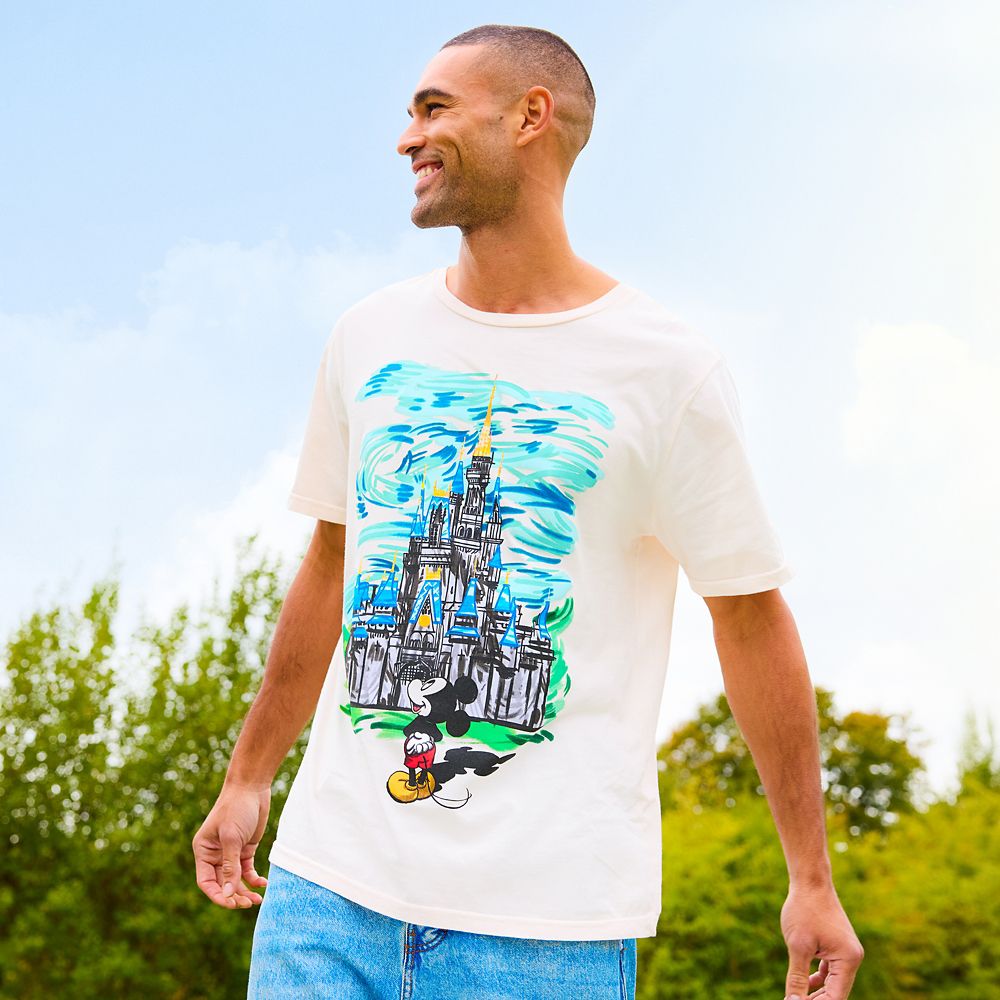 Mickey Mouse and Cinderella Castle T-Shirt for Adults &ndash; Walt Disney World