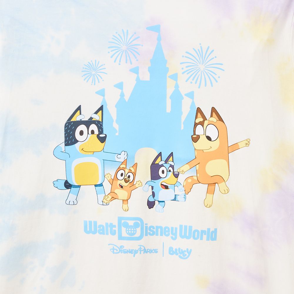 Bluey Tie-Dye T-Shirt for Adults &ndash; Walt Disney World