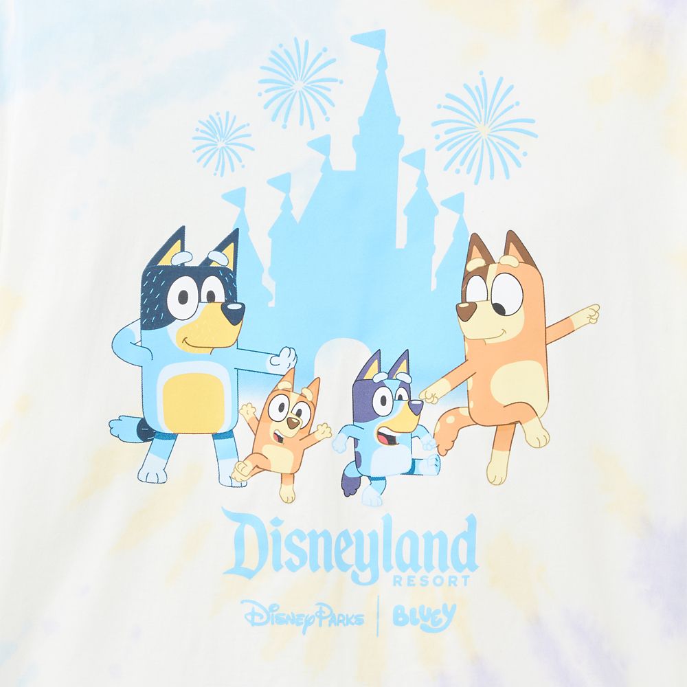 Bluey Tie-Dye T-Shirt for Adults &ndash; Disneyland