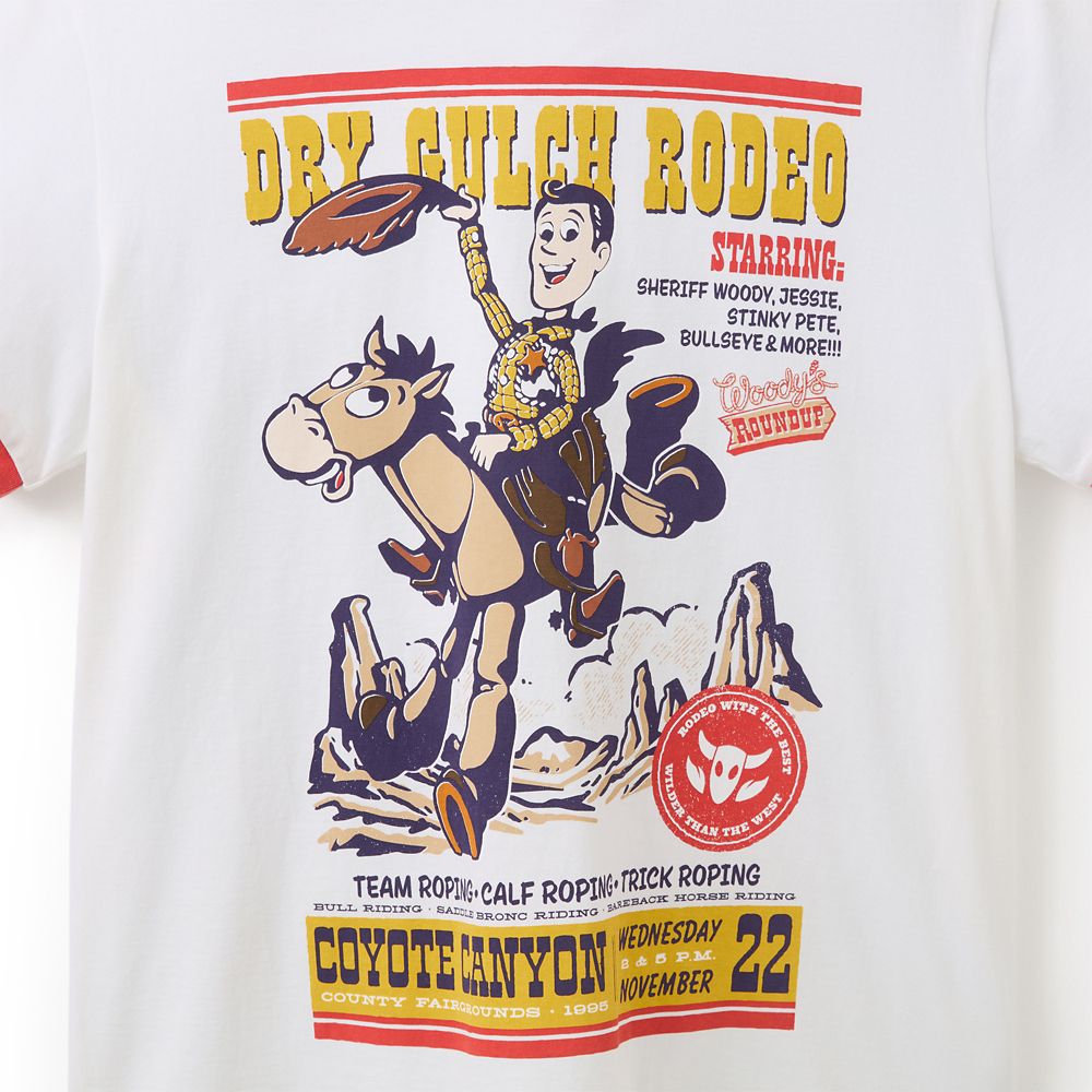 Woody and Bullseye Ringer T-Shirt for Men &ndash; Toy Story