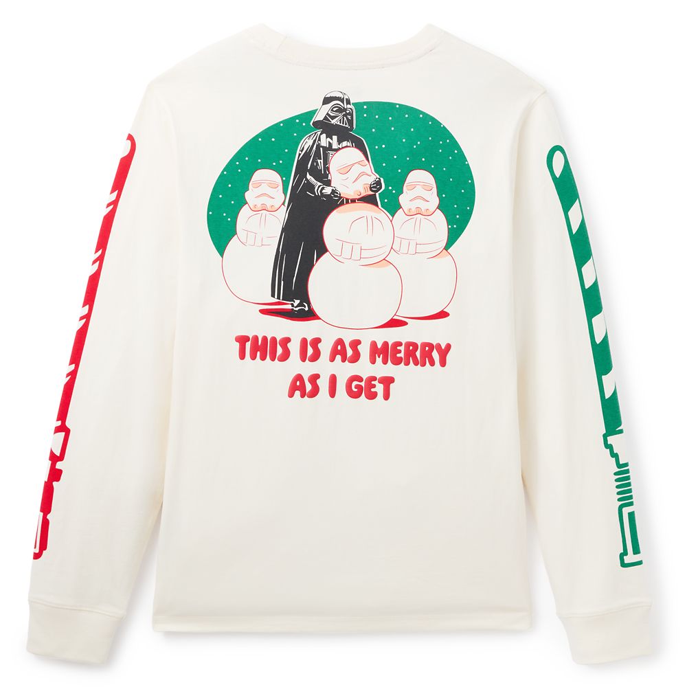 Darth Vader Holiday Long Sleeve T-Shirt for Adults – Star Wars