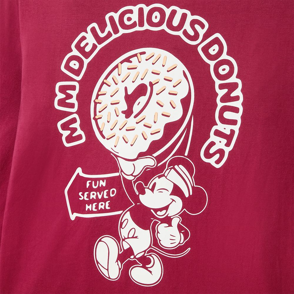 Mickey Mouse ''Delicious Donuts'' Long Sleeve T-Shirt for Adults