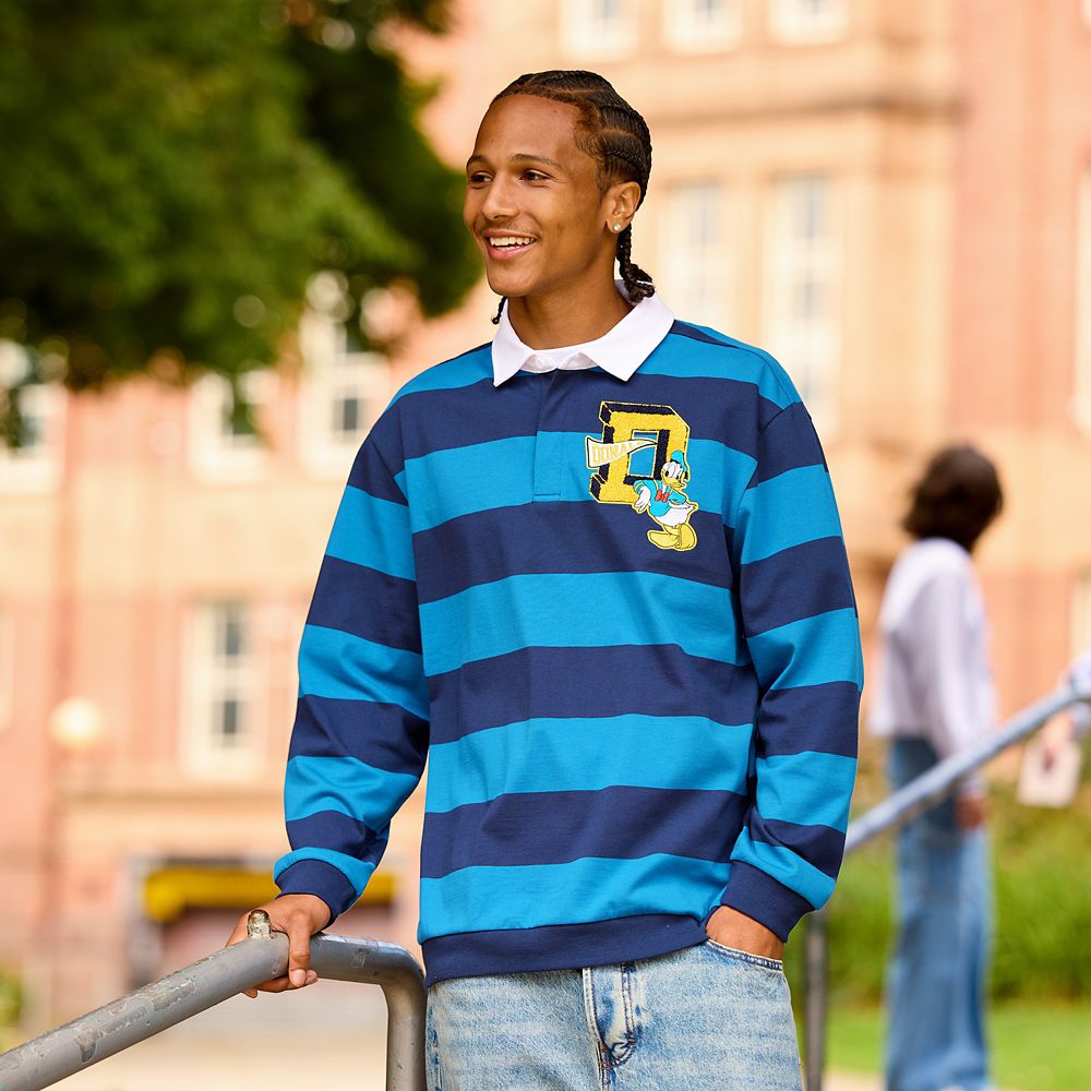 Donald Duck Striped Rugby Shirt for Adults &ndash; Exclusive