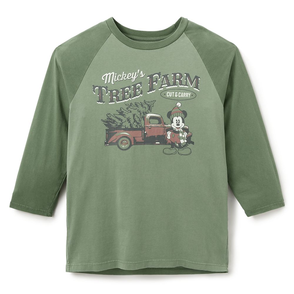 Mickey Mouse Mickeys Tree Farm Raglan T-Shirt for Adults Official shopDisney