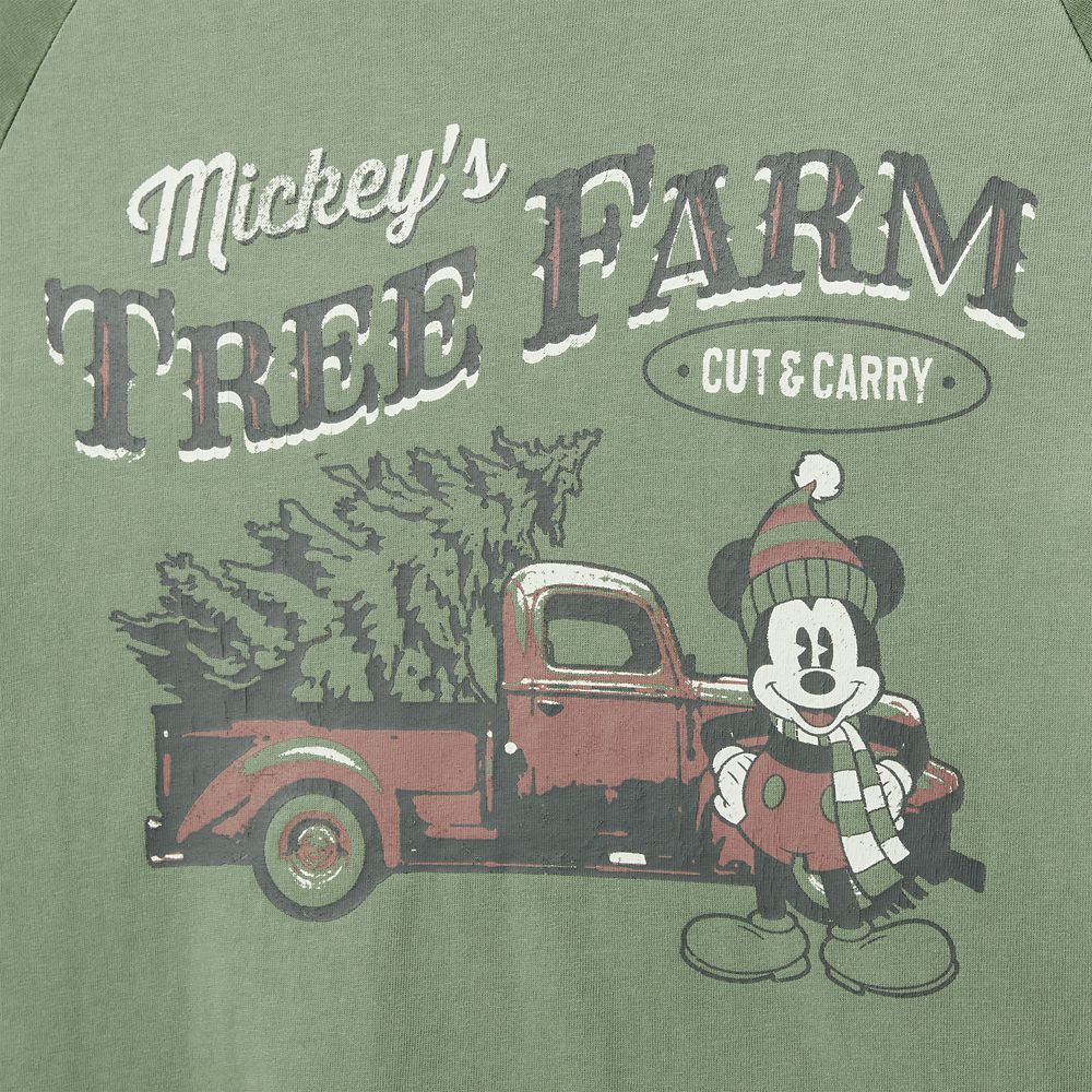 Mickey Mouse ''Mickey's Tree Farm'' Raglan T-Shirt for Adults
