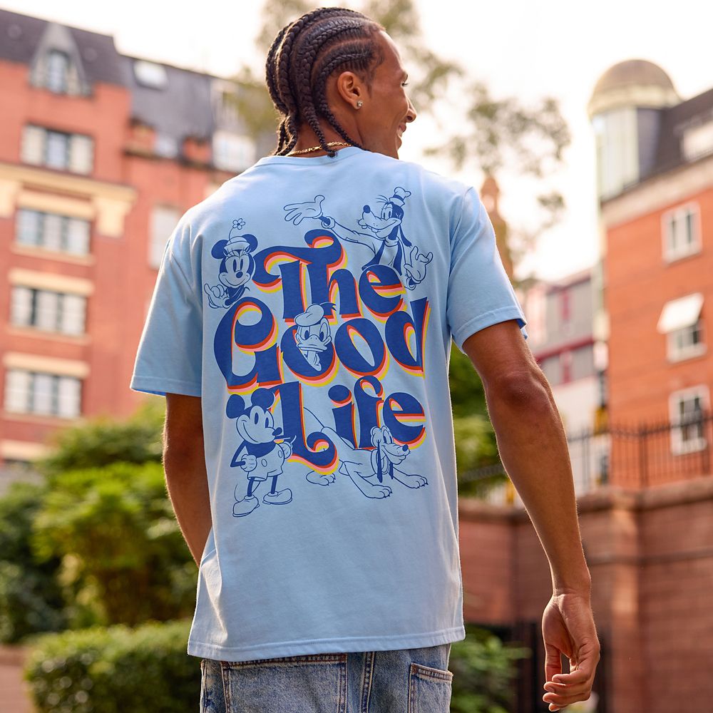 Mickey Mouse and Friends ''The Good Life'' Pocket T-Shirt for Adults