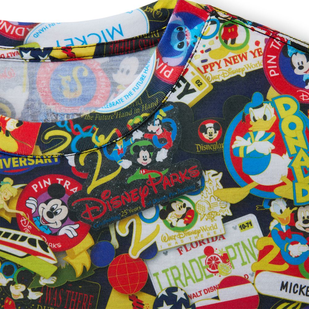 Disney Pin Trading 25th Anniversary Allover T-Shirt for Adults