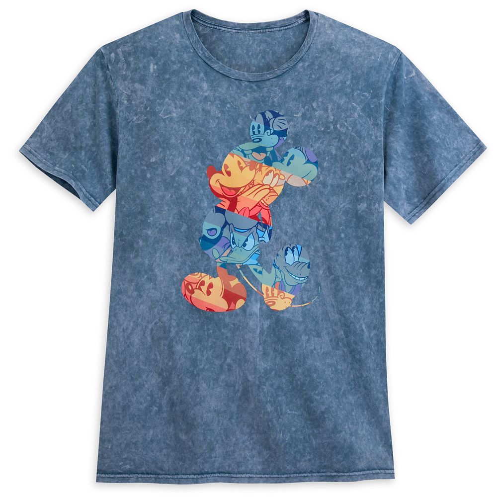 Mickey Mouse and Friends Mineral Wash T-Shirt for Adults | Disney Store