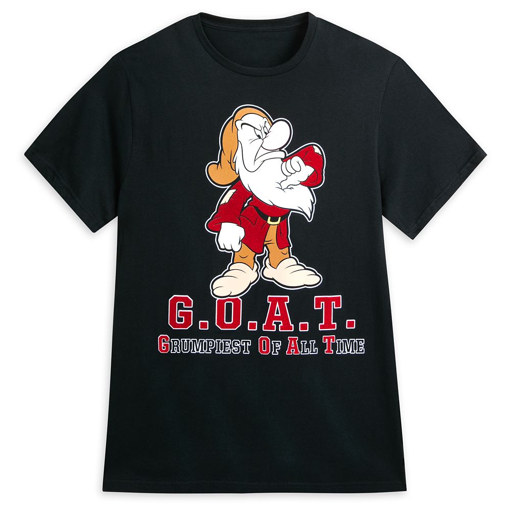 Grumpy Flocked T-Shirt for Adults – Snow White and the Seven Dwarfs
