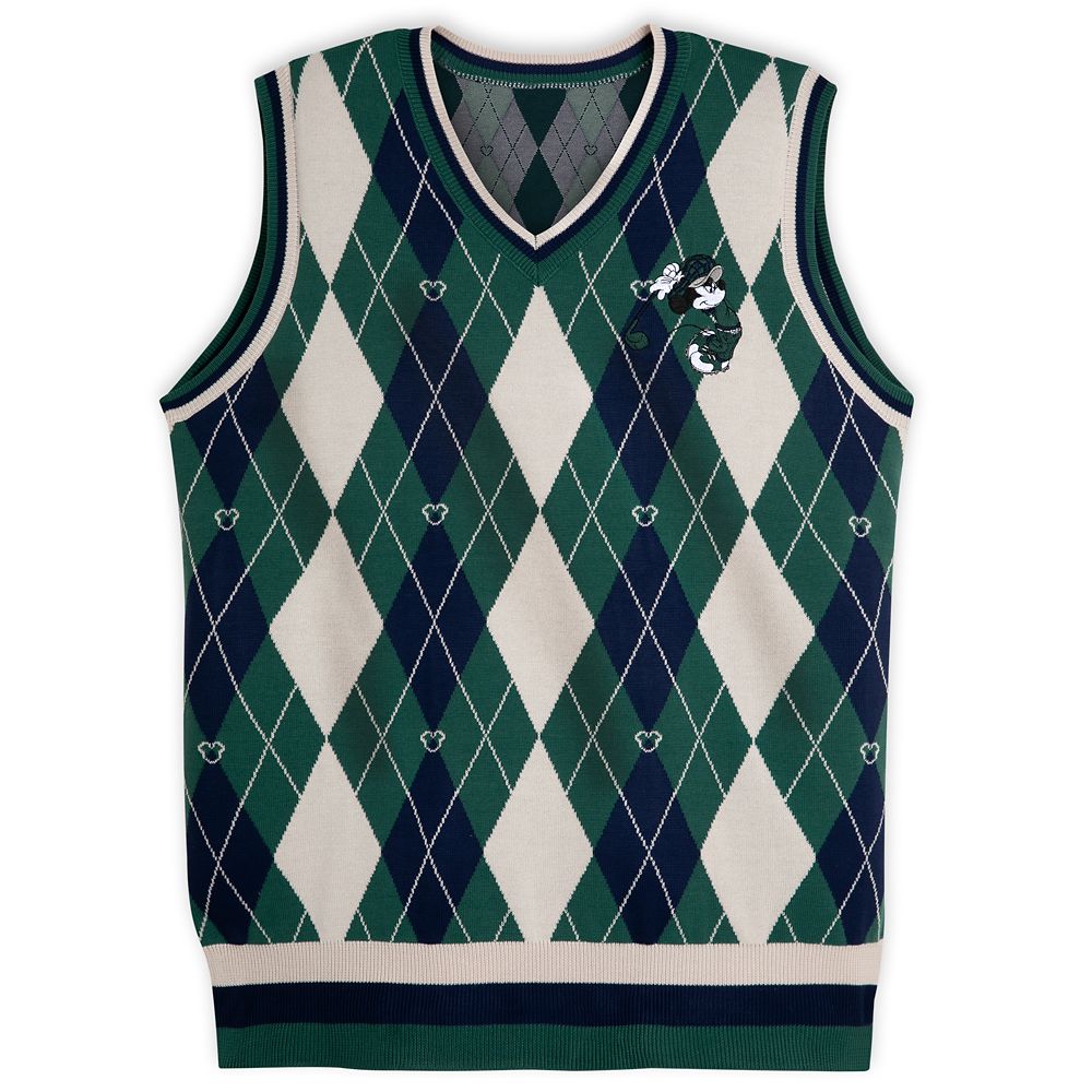 Mickey Mouse Argyle Golf Vest for Adults Official shopDisney