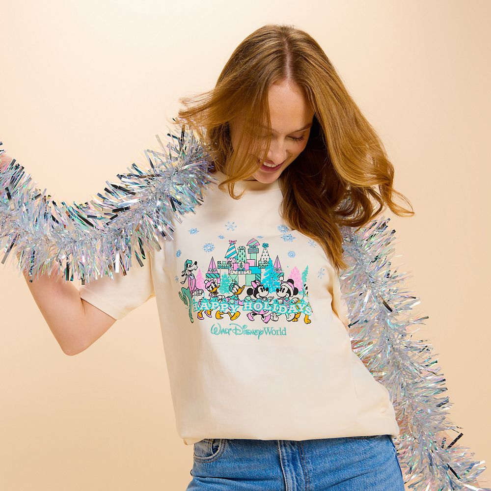 Mickey Mouse and Friends Holiday T-Shirt for Adults &ndash; Walt Disney World