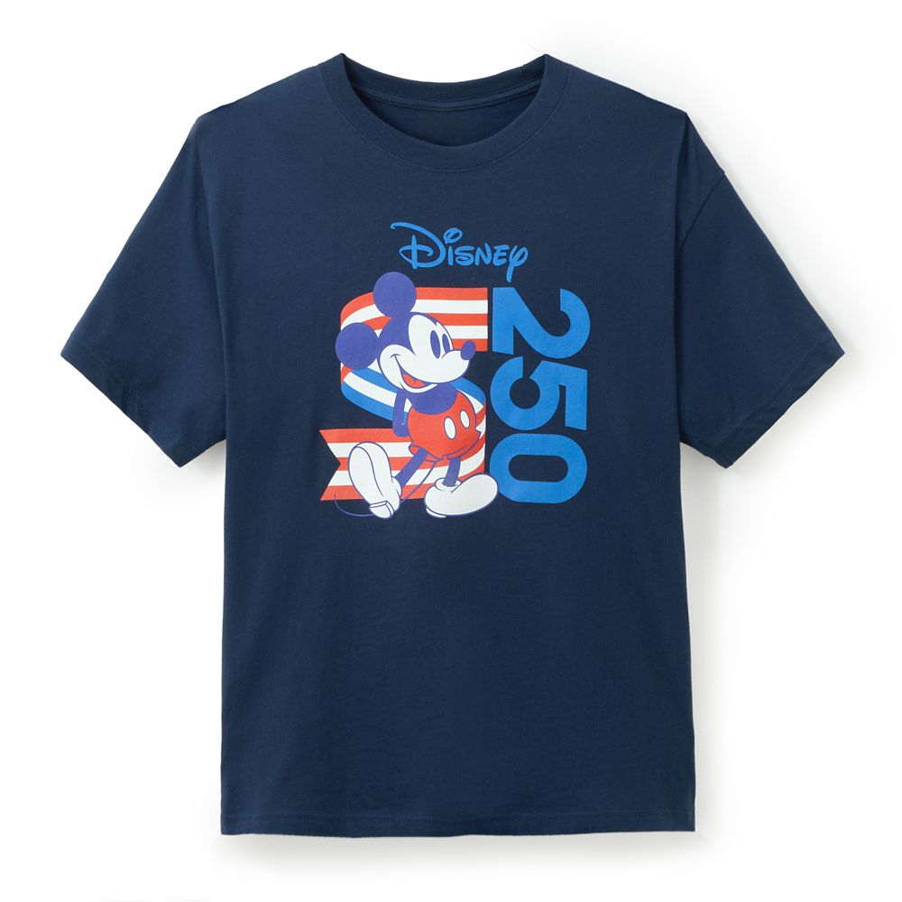 Mickey Mouse Disney Celebrates America 250 T-Shirt for Adults &ndash; Exclusive