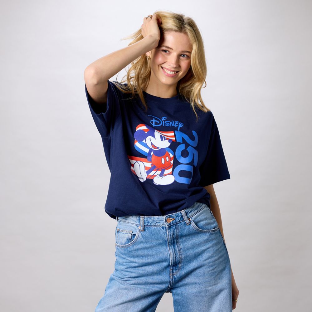 Mickey Mouse Disney Celebrates America 250 T-Shirt for Adults &ndash; Exclusive