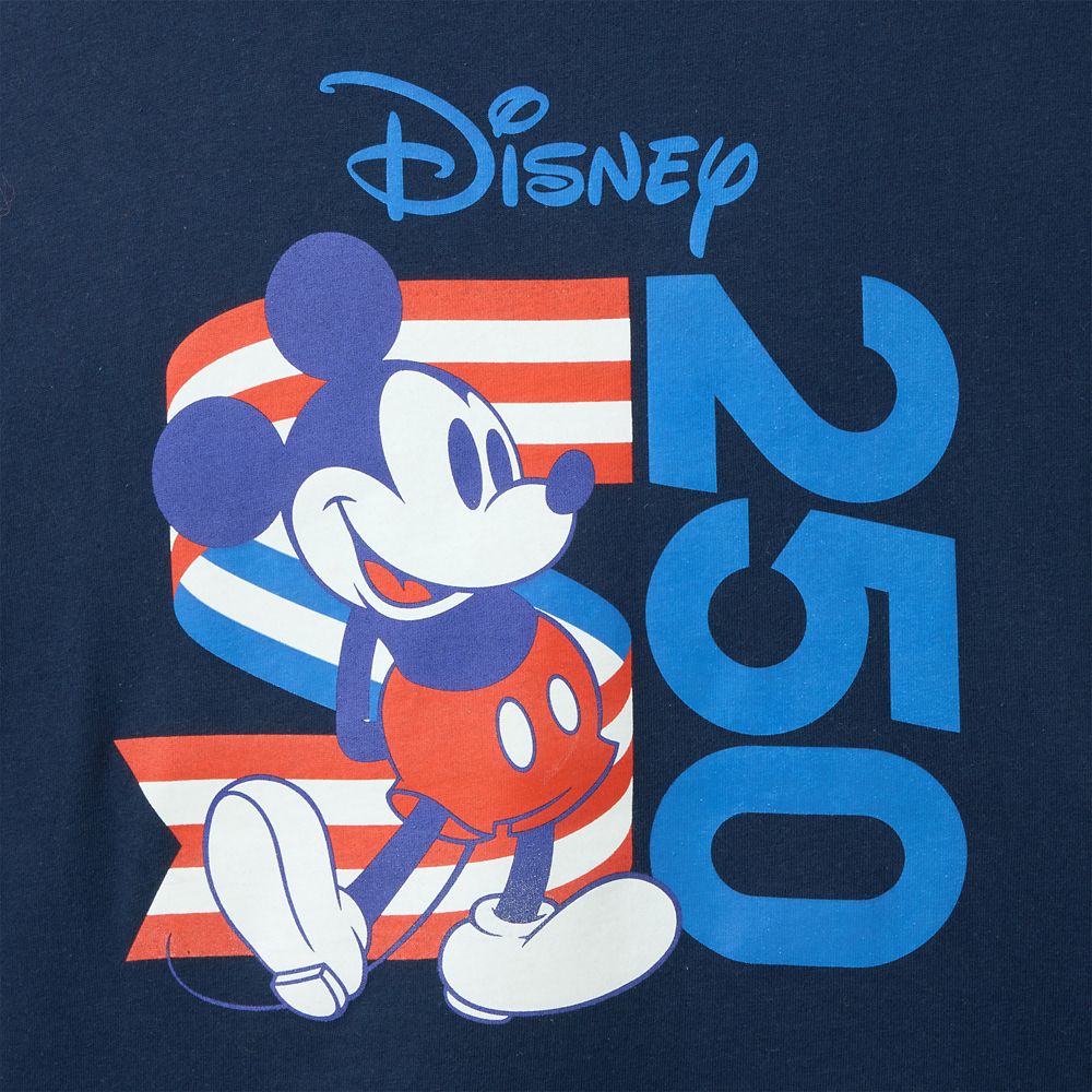 Mickey Mouse Disney Celebrates America 250 T-Shirt for Adults &ndash; Exclusive