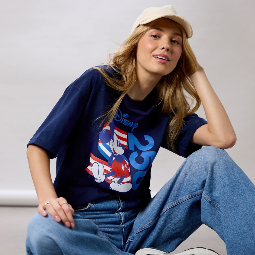 Mickey Mouse Disney Celebrates America 250 T-Shirt for Adults &ndash; Exclusive