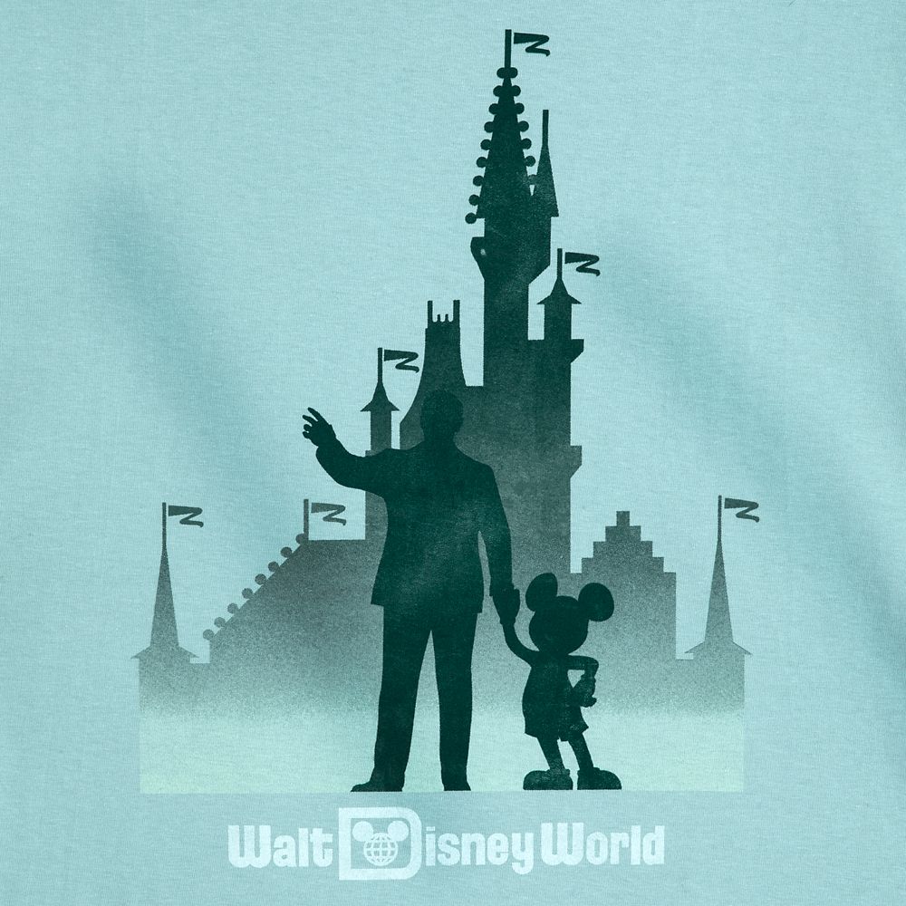 Walt Disney And Mickey Mouse Silhouette Disneyland In The FOG Mickey — free download
