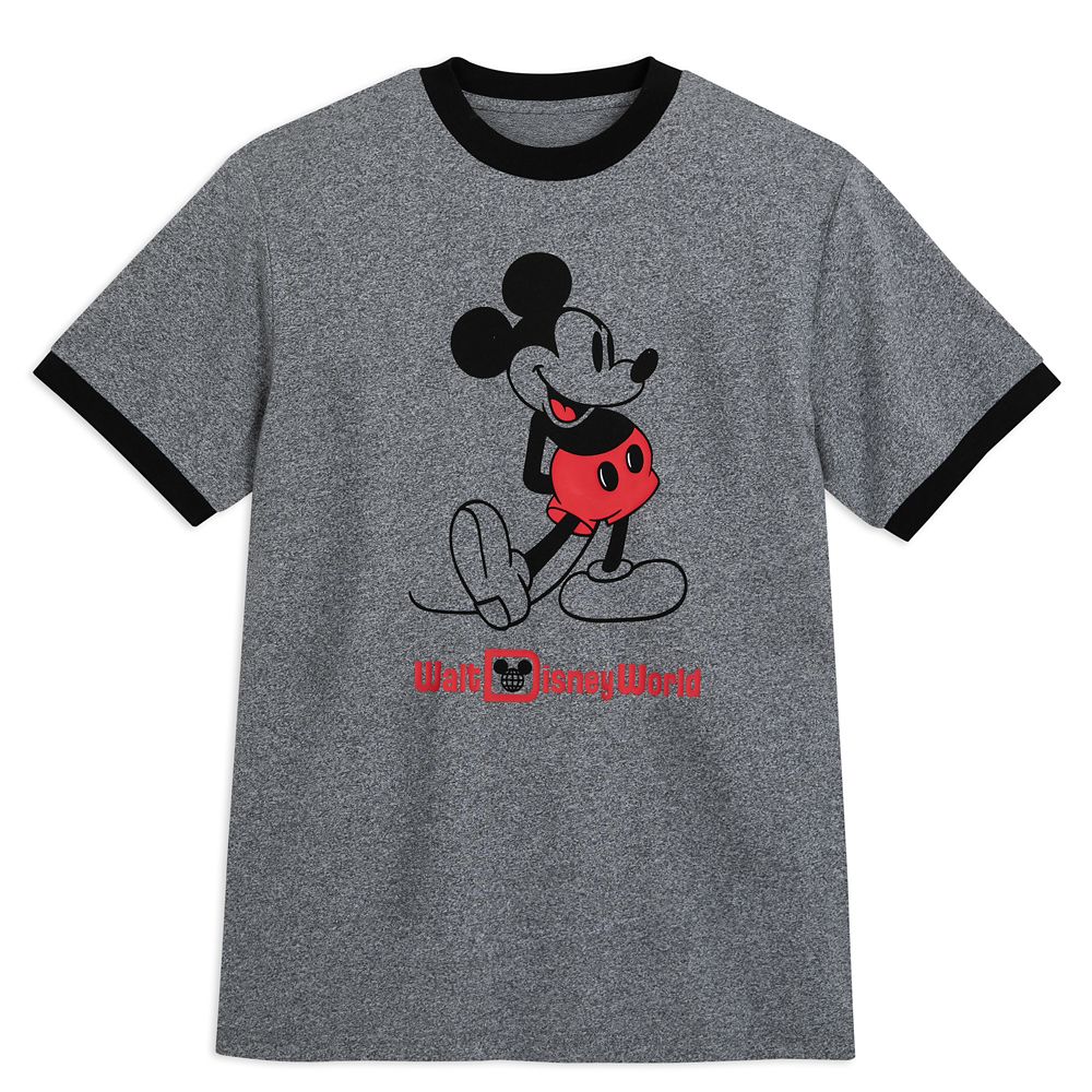 Mickey Mouse Standing Ringer T-Shirt for Adults – Walt Disney World ...